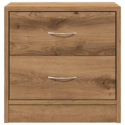 Berkfield Home Stylish Bedside Cabinets 2 pcs Artisian Oak 40x30x40 cm Engineere in Brown - Size: 40 x 30 x 40 cm - thumbnail 4