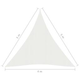 Berkfield Home Sunshade Sail 160 g/m ² White 4x5x5 m HDPE - thumbnail 6