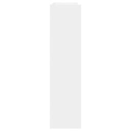 Berkfield Home Shoe Rack White 80x25x100 cm Engineered Wood - Size: 80 x 25 x 100 cm - thumbnail 5