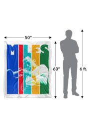 Miles Davis Color Block Silky Touch Super Soft Throw Blanket 152 X 127 cm in White - thumbnail 5