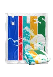 Miles Davis Color Block Silky Touch Super Soft Throw Blanket 152 X 127 cm in White - thumbnail 2