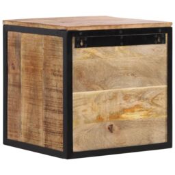 Berkfield Home Bedside Cabinet 40x35x40 cm Solid Wood Mango in Brown - Size: 40 x 35 x 40 cm - thumbnail 5
