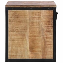 Berkfield Home Bedside Cabinet 40x35x40 cm Solid Wood Mango in Brown - Size: 40 x 35 x 40 cm - thumbnail 4