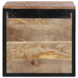 Berkfield Home Bedside Cabinet 40x35x40 cm Solid Wood Mango in Brown - Size: 40 x 35 x 40 cm - thumbnail 6