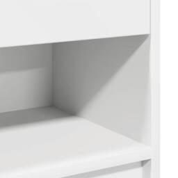 Berkfield Home Durable Bedside Cabinet with Drawer White 39x28x41 cm - Size: 39 x 28 x 41 cm - thumbnail 9