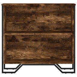 Berkfield Home Bookcase Smoked Oak 80x31x74.5 cm Engineered Wood in Brown - thumbnail 4