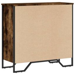 Berkfield Home Bookcase Smoked Oak 80x31x74.5 cm Engineered Wood in Brown - thumbnail 6