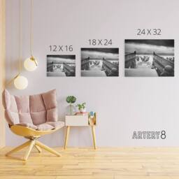 "Artery8 WWII D Day Landings USA Troops Jaws of Death Canvas Wall Art Print in Grey - Size: W18"" x H24""" - thumbnail 4