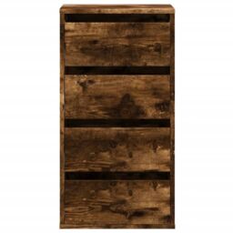 Berkfield Home Corner Chest of Drawers Old Wood 40x41x76 cm Engineered Wood in Brown - Size: 40 x 41 x 76 cm - thumbnail 4