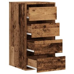 Berkfield Home Corner Chest of Drawers Old Wood 40x41x76 cm Engineered Wood in Brown - Size: 40 x 41 x 76 cm - thumbnail 5
