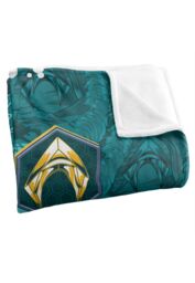 Aquaman and The Lost Kingdom Blanket, 152x127 cm Seahorse Splash Silky Touch Super Soft Throw Blanket in White - thumbnail 3