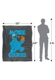 Sesame Street More Cookies Silky Touch Super Soft Throw Blanket 152 X 127 cm in White - thumbnail 5