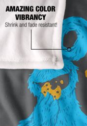 Sesame Street More Cookies Silky Touch Super Soft Throw Blanket 152 X 127 cm in White - thumbnail 4