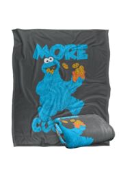 Sesame Street More Cookies Silky Touch Super Soft Throw Blanket 152 X 127 cm in White - thumbnail 2