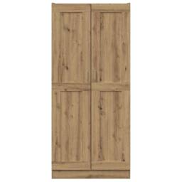 Berkfield Home Highboard Artisan Oak 82.5x30.5x185 cm Engineered Wood in Brown - thumbnail 1