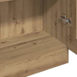 Berkfield Home Highboard Artisan Oak 82.5x30.5x185 cm Engineered Wood in Brown - thumbnail 7