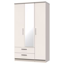 Ready Assembled 2 U Windsor Triple Mirror Wardrobe with 2 Drawers (Ready Assembled) in Taupe - thumbnail 3