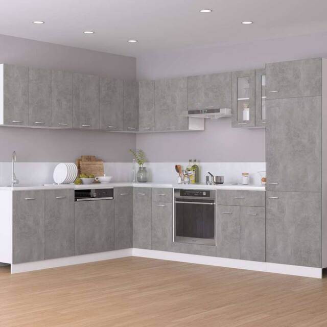 Berkfield Home Oven Cabinet Concrete Grey 60x46x81.5 cm Engineered Wood - image 1
