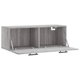 Berkfield Home Wall Cabinet Grey Sonoma 100x36.5x35 cm Engineered Wood - thumbnail 6