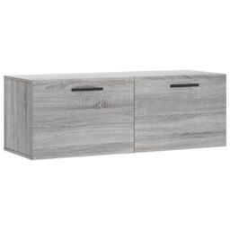 Berkfield Home Wall Cabinet Grey Sonoma 100x36.5x35 cm Engineered Wood - thumbnail 2
