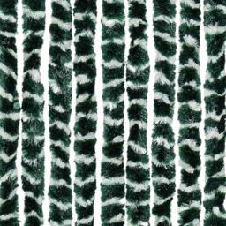 Berkfield Home Insect Curtain Green & White 100x220 cm Chenille - thumbnail 6
