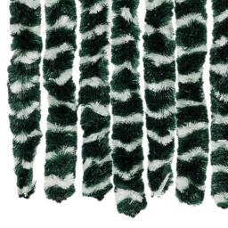 Berkfield Home Insect Curtain Green & White 100x220 cm Chenille - thumbnail 5