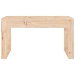 Berkfield Home Garden Bench 80x38x45 cm Solid Wood Pine in Brown - Size: 80 x 38 x 45 cm - thumbnail 3