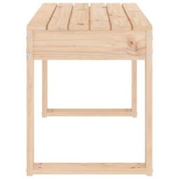 Berkfield Home Garden Bench 80x38x45 cm Solid Wood Pine in Brown - Size: 80 x 38 x 45 cm - thumbnail 4