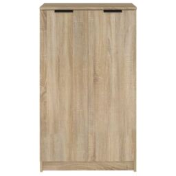 Berkfield Home Shoe Cabinet Sonoma Oak 59x35x100 cm Engineered Wood in Brown - Size: 59 x 35 x 100 cm - thumbnail 5