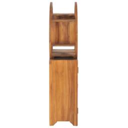 Berkfield Home Cabinet with Yin Yang Shelf 70x30x130 cm Solid Teak Wood in Brown - Size: 70 x 30 x 130 cm - thumbnail 4