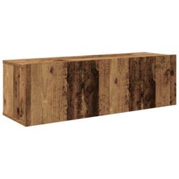 Berkfield Home Classic 4 Piece TV Cabinet Set Wall-mounted Old Wood Engineered Wood - thumbnail 6