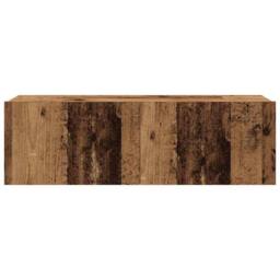 Berkfield Home Classic 4 Piece TV Cabinet Set Wall-mounted Old Wood Engineered Wood - thumbnail 9