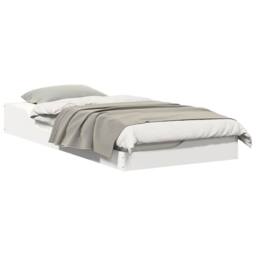 Berkfield Home Floor Bed Frame with Drawer White 80 x 200 cm Solid pine wood - thumbnail 3