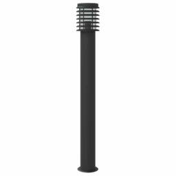 Berkfield Home Outdoor Floor Lamps 3pcs Black 110cm Stainless Steel - thumbnail 5