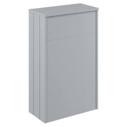 Balterley Bathroom WC Unit with Satin Grey Finish, 818 x 502 x 260mm - thumbnail 1