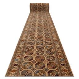 RugsX Keshan Wool Runner in Beige - Size: 100 cm x 100 cm - thumbnail 1