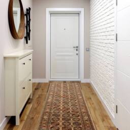 RugsX Keshan Wool Runner in Beige - Size: 100 cm x 100 cm - thumbnail 3