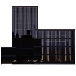 HD Designs Vida Designs Glinton 3 Piece Bedroom Set (2 Drawer Bedside Chest, 8 in Black - thumbnail 2