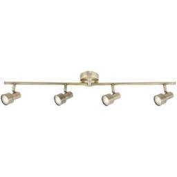 Netlighting Strahler Ceiling Spotlight Bar Bronze Colored 4x LED 3000K