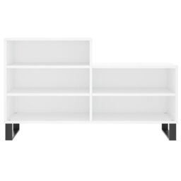 Berkfield Home Shoe Cabinet White 102x36x60 cm Engineered Wood - Size: 102 x 36 x 60 cm - thumbnail 4