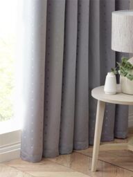 Luxury Living Adi Lined Pencil Pleat Curtains in Silver - Size: 229 cm width x 274 cm drop - thumbnail 4