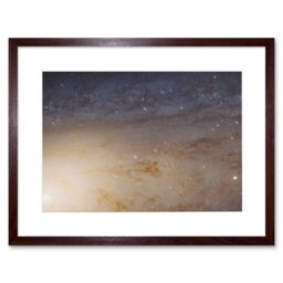 Artery8 Wall Art Print Hubble Space Astronomy M31 Phat Mosaic Andromeda Galaxy Disk Evolution Star Clusters & Cosmic Dust Clouds Artwork Framed 9X7 - thumbnail 1