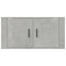 Berkfield Home Wall Mounted TV Cabinet Concrete Grey 80x34.5x40 cm - thumbnail 6