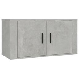 Berkfield Home Wall Mounted TV Cabinet Concrete Grey 80x34.5x40 cm - thumbnail 2
