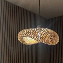 CGC Lighting Arina Bamboo Easy Fit Hand Made Lampshade in Natural - thumbnail 9