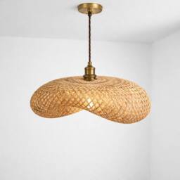 CGC Lighting Arina Bamboo Easy Fit Hand Made Lampshade in Natural - thumbnail 1
