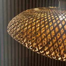 CGC Lighting Arina Bamboo Easy Fit Hand Made Lampshade in Natural - thumbnail 7