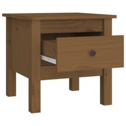 Berkfield Home Side Tables 2 pcs Honey Brown 40x40x39 cm Solid Wood Pine - Size: 40 x 40 x 39 cm - thumbnail 9