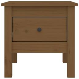 Berkfield Home Side Tables 2 pcs Honey Brown 40x40x39 cm Solid Wood Pine - Size: 40 x 40 x 39 cm - thumbnail 8