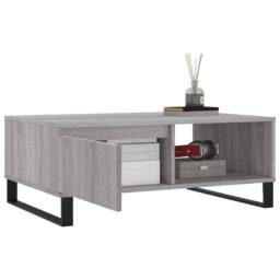 Berkfield Home Decorative Coffee Table Grey Sonoma 90x60x35 cm Engineered Wood - Size: 90 x 60 x 35 cm - thumbnail 4